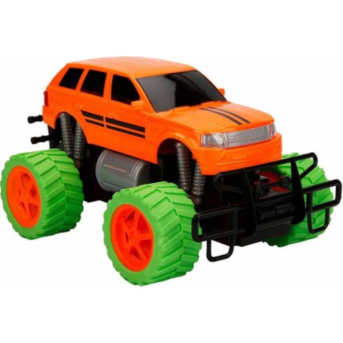 Suncon 1:18 Uzaktan Kumandalı Neon Jumbo Weels USB Şarjlı Araba 26 cm - Turuncu Jeep