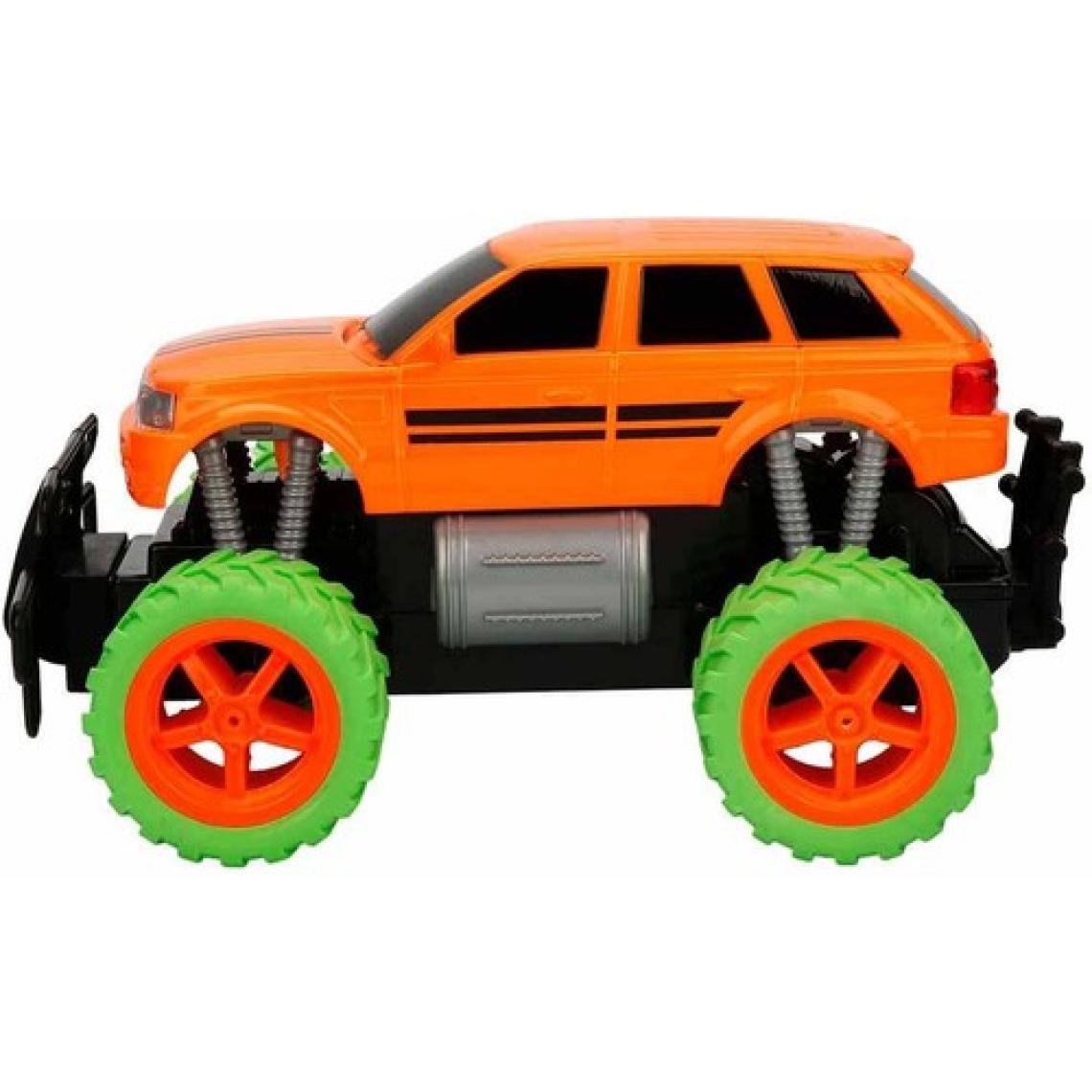 Suncon 1:18 Uzaktan Kumandalı Neon Jumbo Weels USB Şarjlı Araba 26 cm - Turuncu Jeep