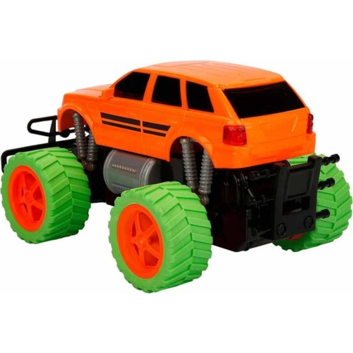 Suncon 1:18 Uzaktan Kumandalı Neon Jumbo Weels USB Şarjlı Araba 26 cm - Turuncu Jeep