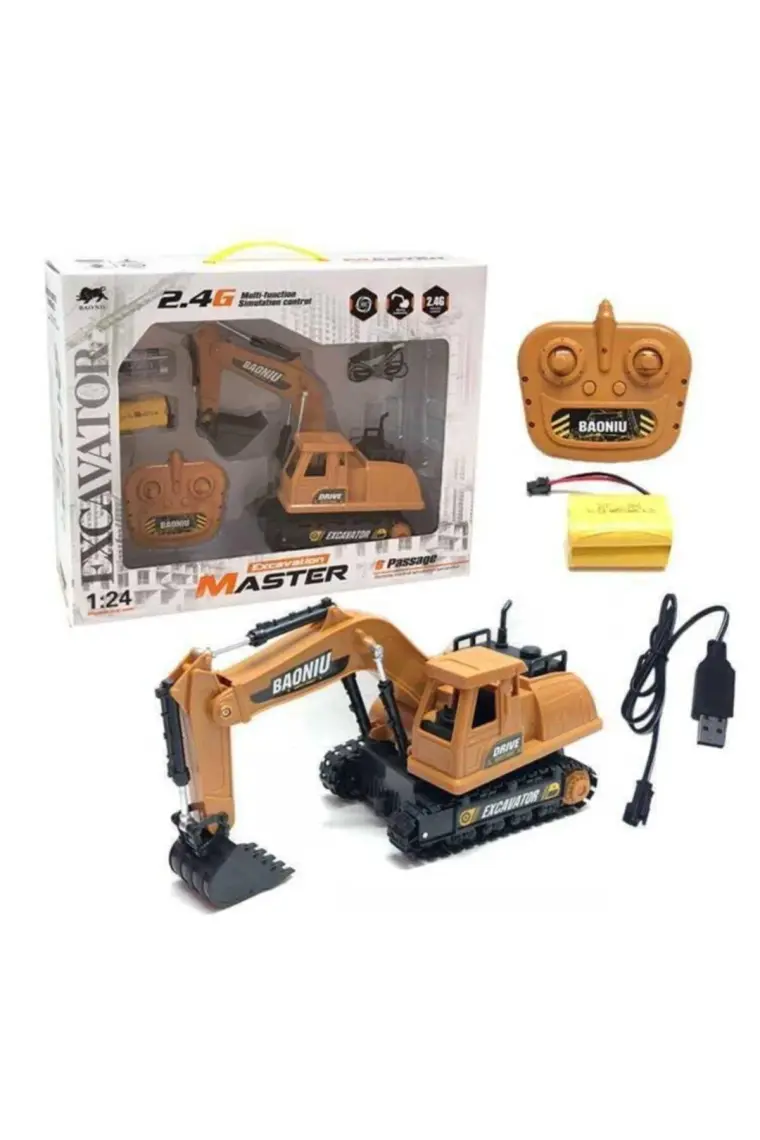 Gepettoys Uzaktan Kumandalı Şarjlı Profesyonel Kepçe Excavator Dozer