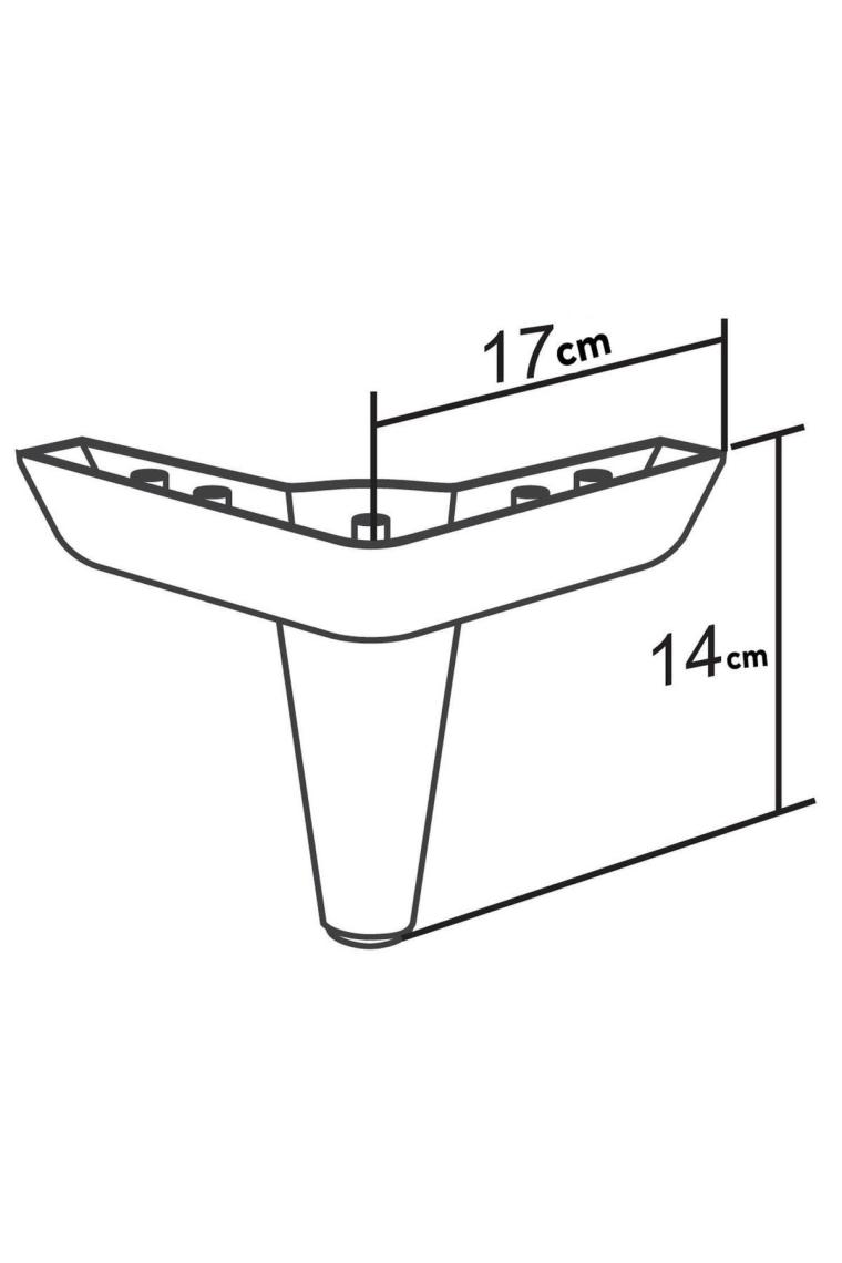 Aspen Lüks Mobilya Kanepe Koltuk Tv Ünitesi Baza Yükseltici Ayağı Ayakları 14 Cm Ahşap Desenli Ayak