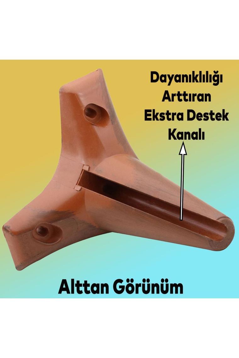 Aspen Lüks Mobilya Kanepe Koltuk Tv Ünitesi Baza Yükseltici Ayağı Ayakları 12 Cm Ahşap Desenli Ayak