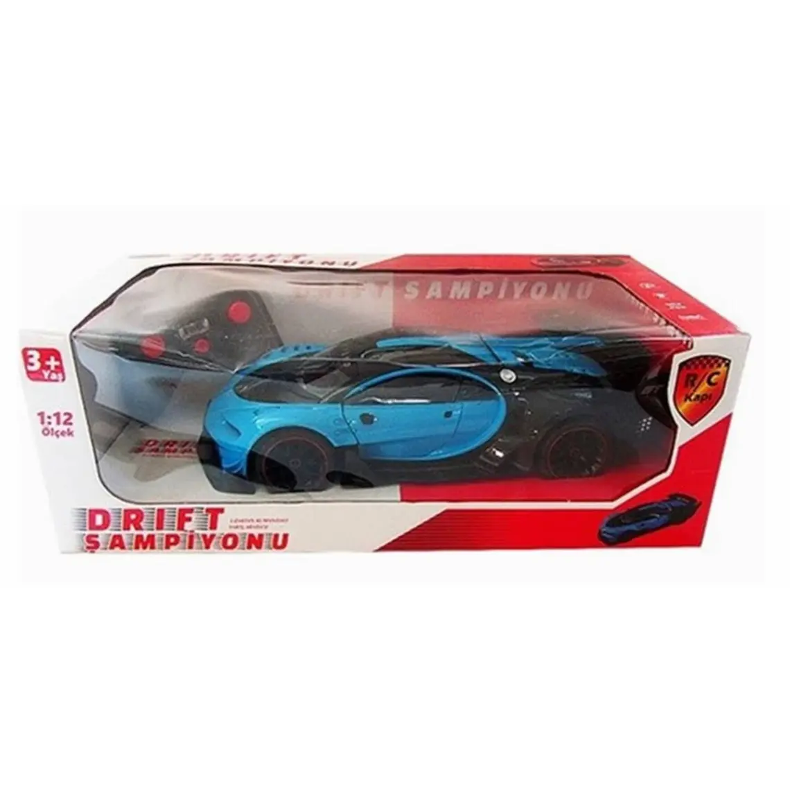 Karsan Drift Şampiyonu Mavi Bugatti Uzaktan Kumandalı Yarış Arabası