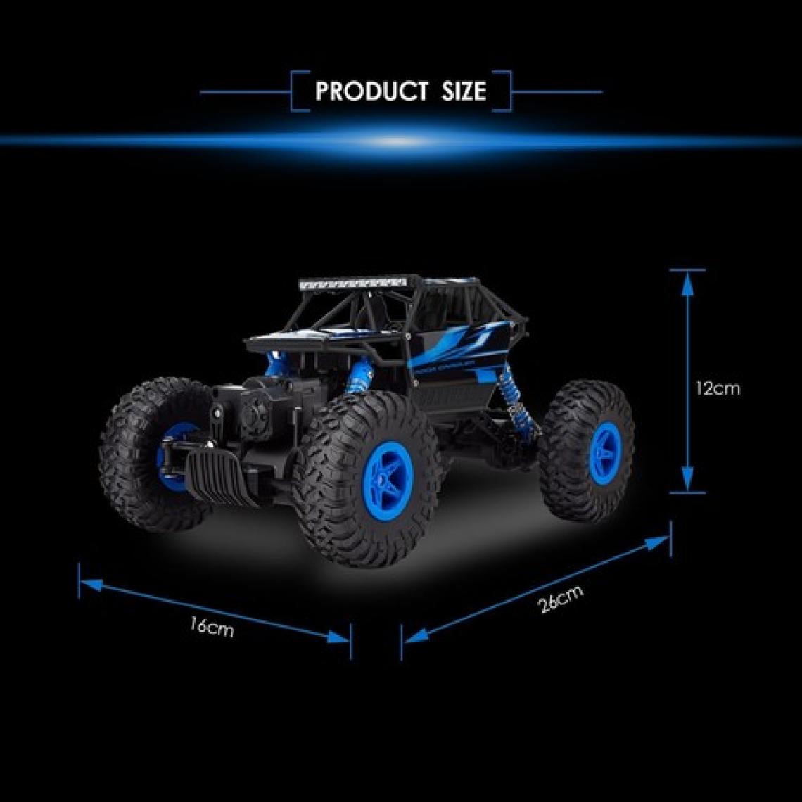 R/C 1:18 Rock Crawler 4x4 WD Uzaktan Kumandalı Araba Buggy Jeep - Yeşil