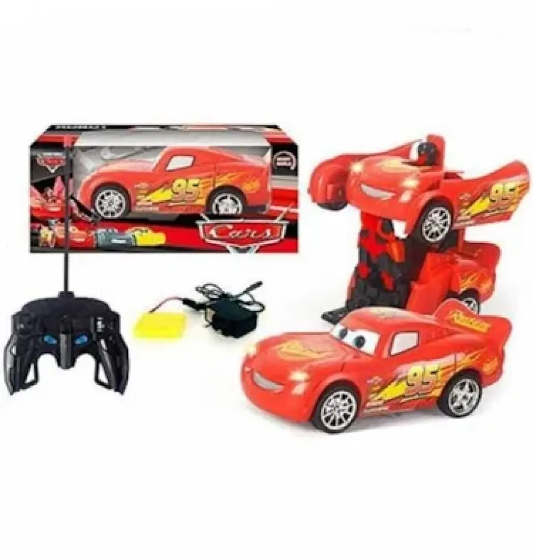 Beyazkuş Ticaret Robota Dönüşen Şimşek Mcqueen Uzaktan Kumandalı Şarjlı Araba
