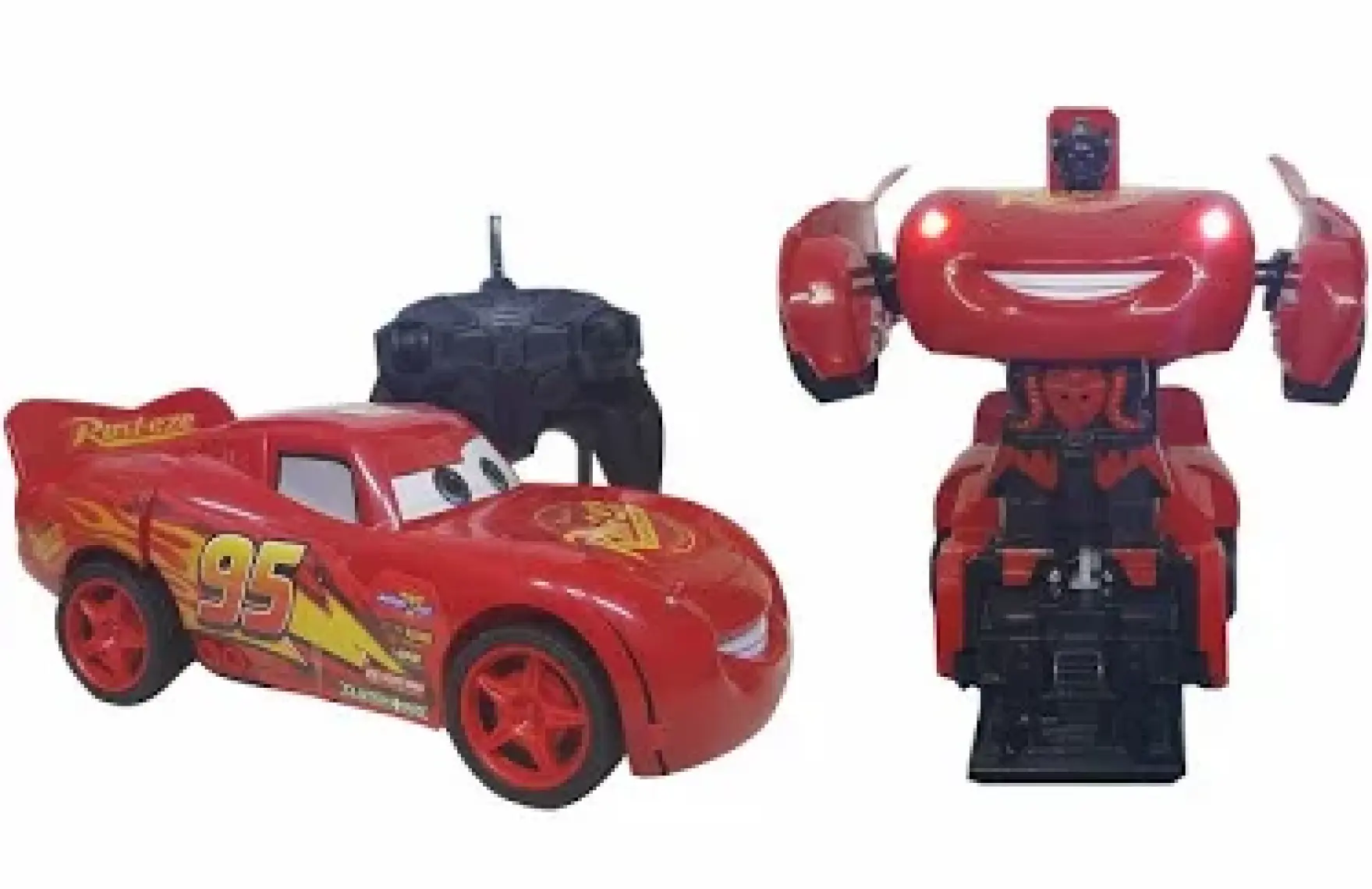 Beyazkuş Ticaret Robota Dönüşen Şimşek Mcqueen Uzaktan Kumandalı Şarjlı Araba