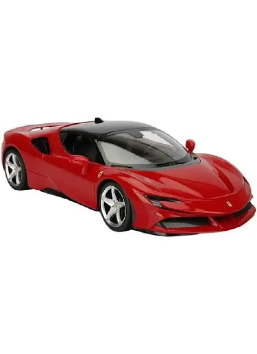 1:14 Ferrari SF90 Stradale Işıklı Uzaktan Kumandalı Araba 34 cm.Kırmızı 3+ Yaş
