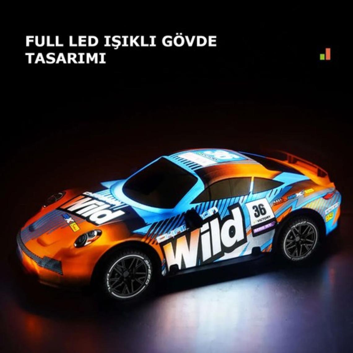 Mofy Baby 1:18 Full Fonksiyon LED Işıklı Şarjlı 2.4ghz Uzaktan Kumandalı Yarış Arabası