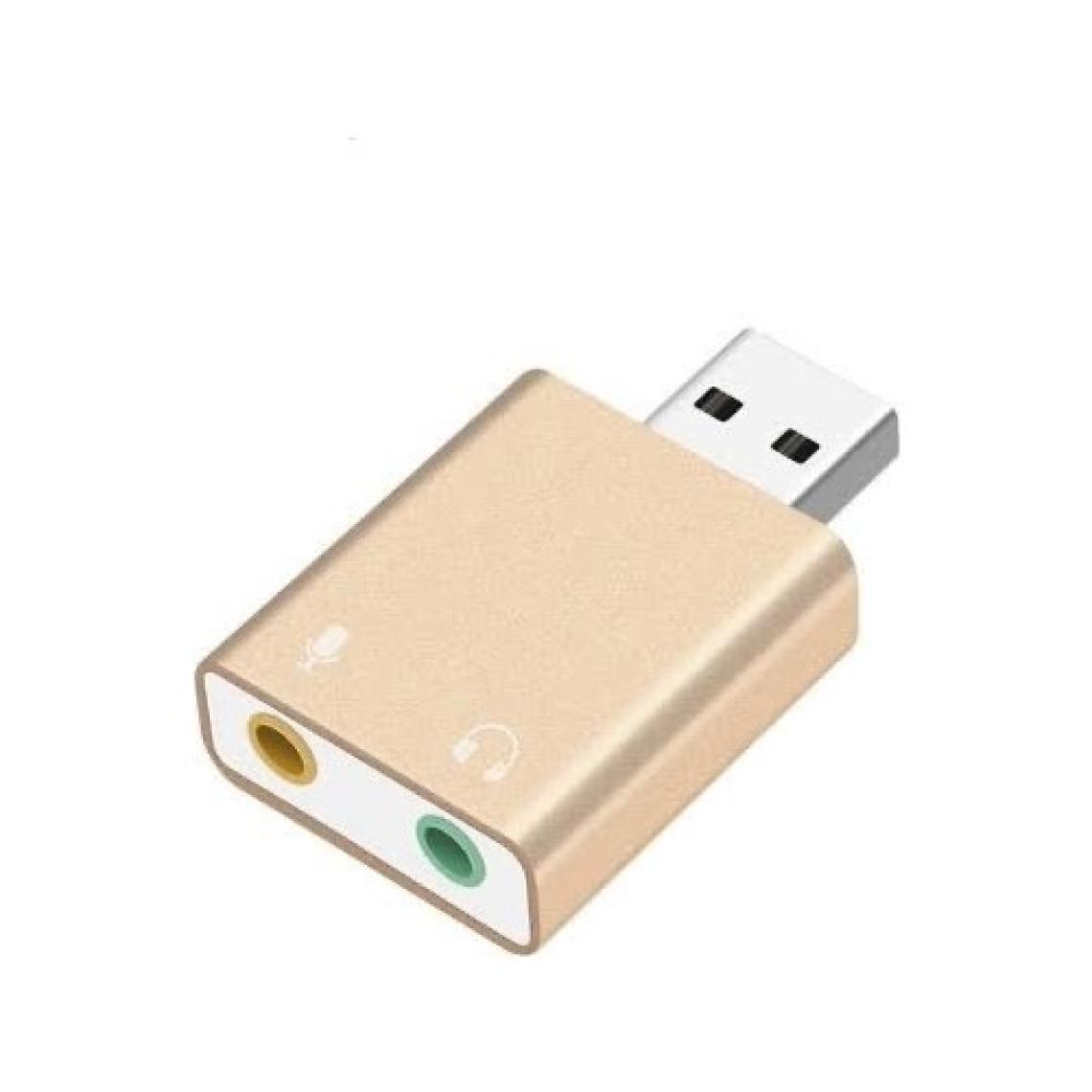 Ultratekno 7.1 Kanal USB Ses Kartı 3D Sound Ses 3.5mm Jack Girişli - Metal