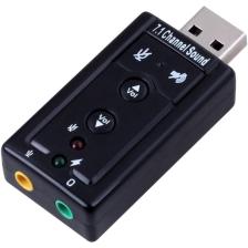 Usb Ses Kartı 7.1 Usb Stereo Ses Efektli Harici Ses Kartı Sound Kontrol