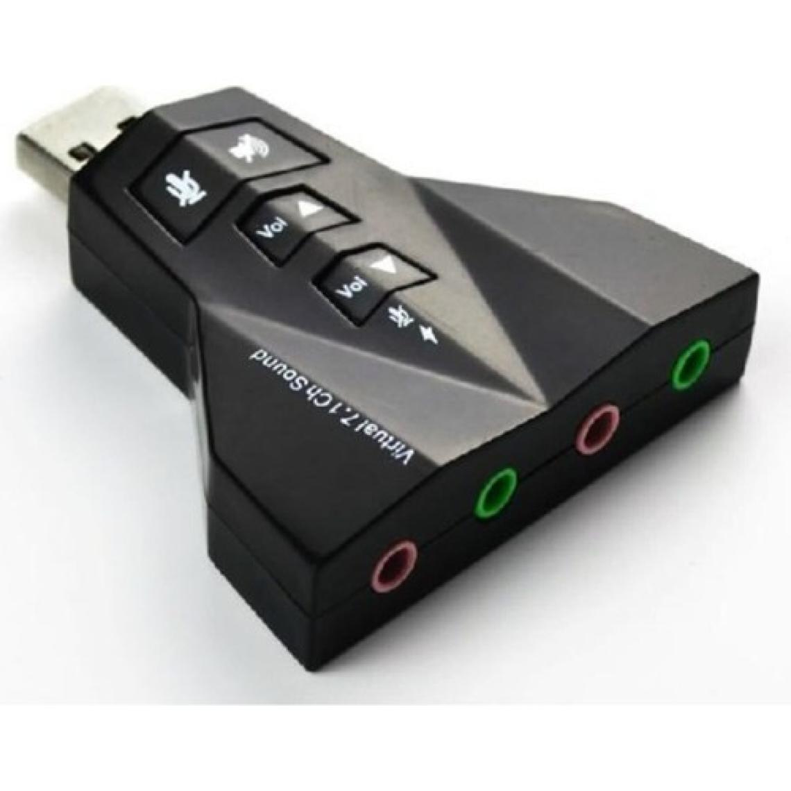 Wozlo 7.1 USB Ses Kartı USB Sound Kart Virtual 3D Çevirici
