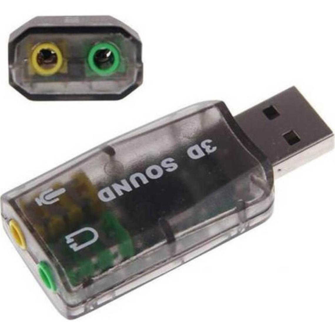 Wozlo 5.1 Sound USB Ses Kartı Virtual 3D Çevirici Dönüştürücü