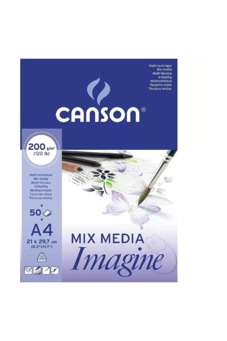 Blok Mix Media Imagine A4 200g 50