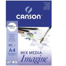 Blok Mix Media Imagine A4 200g 50