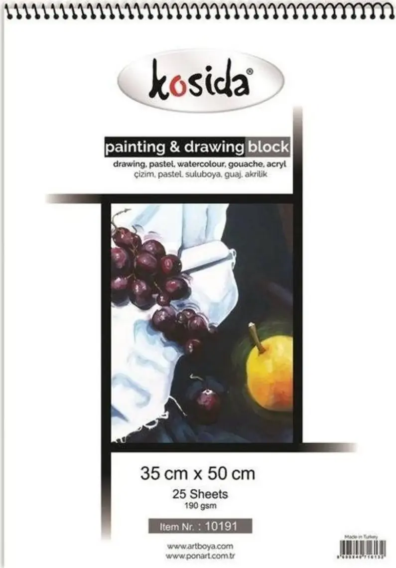 Ponart - Kosida Painting & Drawing Block 35X50 Resim Defteri 190 Gr. 30 Yaprak