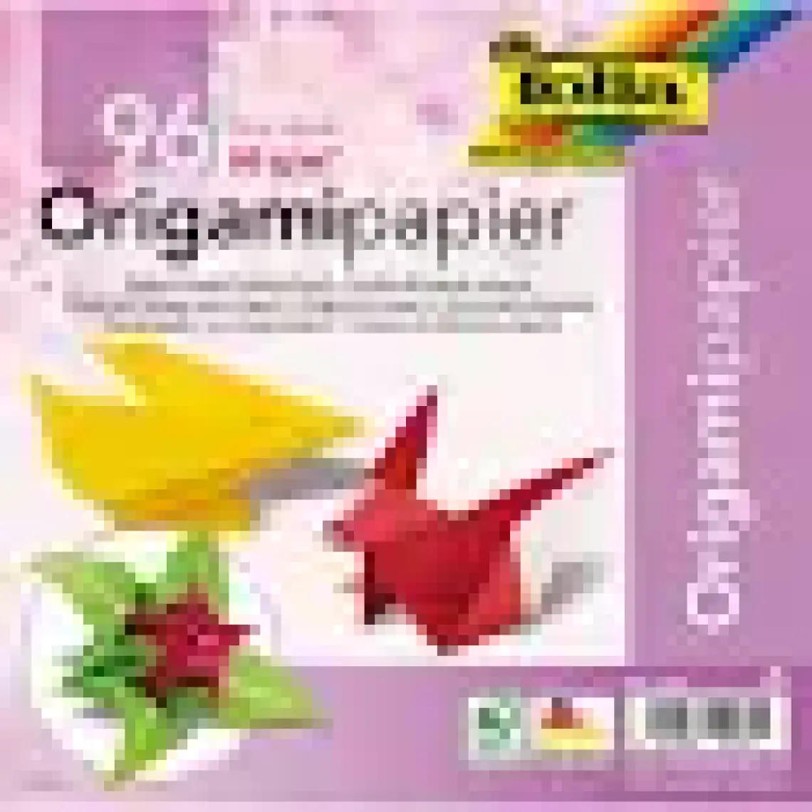 Folia Origami Kağıdı 12 Renk 96 Adet Kağıt