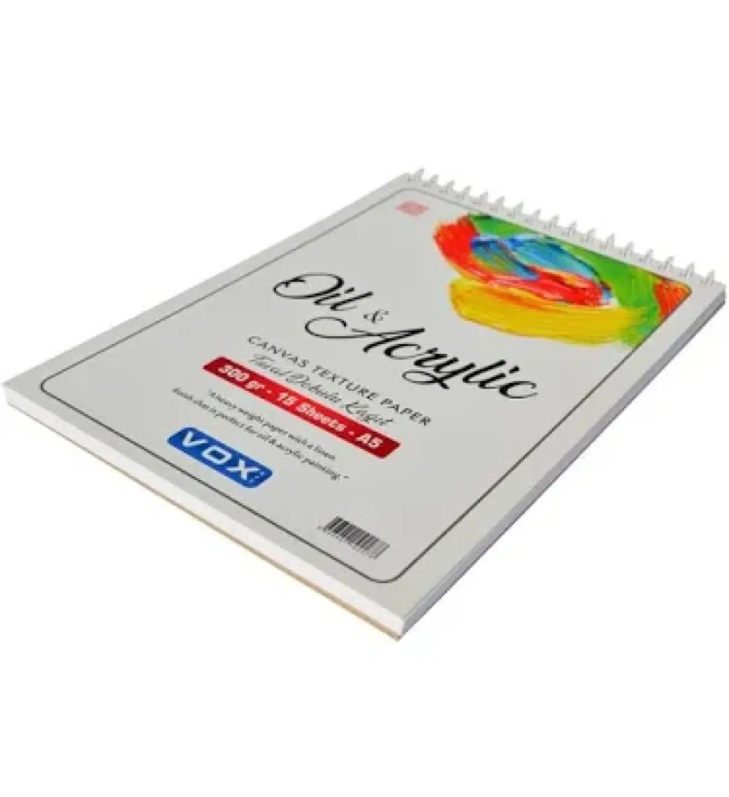Vox Vo x Tuval Dokulu Defter A5 300 gr 15 Yaprak