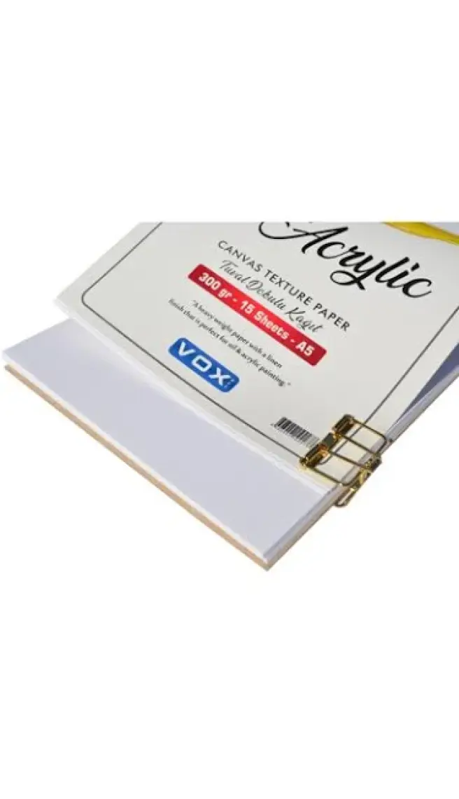 Vox Vo x Tuval Dokulu Defter A5 300 gr 15 Yaprak