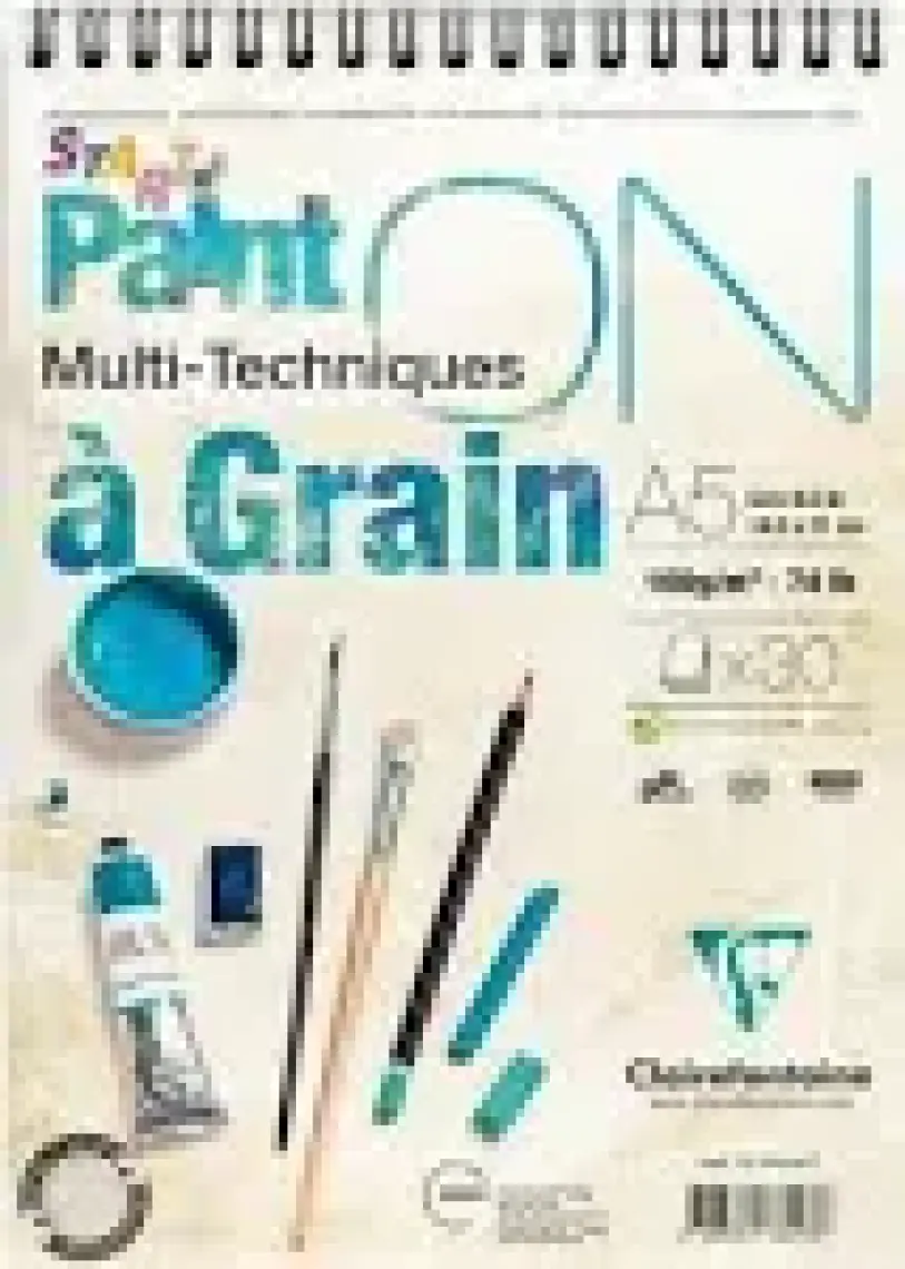 Clairefontaine Pd966417 Paınt-On A Graın 120Gr A5 Cm Çizm Bl