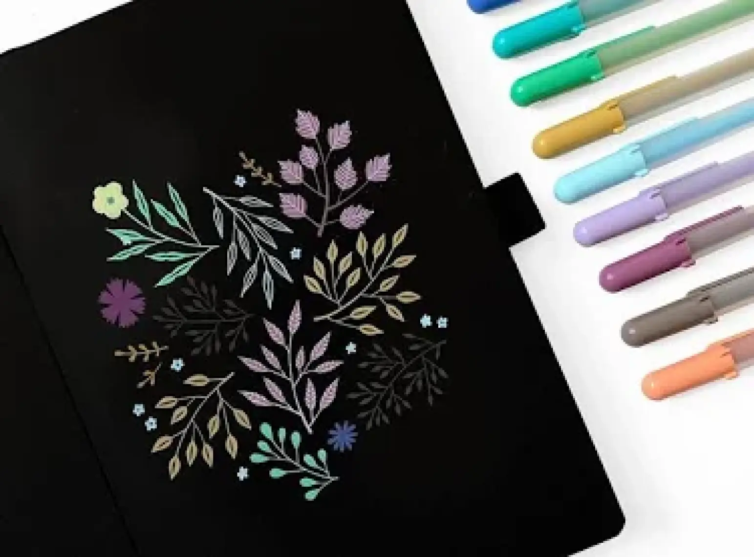 Sakura Eskiz Defteri 140 gr Siyah Kağıt 21 x 15 cm
