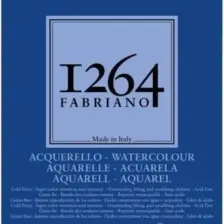 Fabriano : 1264 Siyah Yapraklı Sulu Boya Defteri : A4 (200 gr - 40 Yaprak)