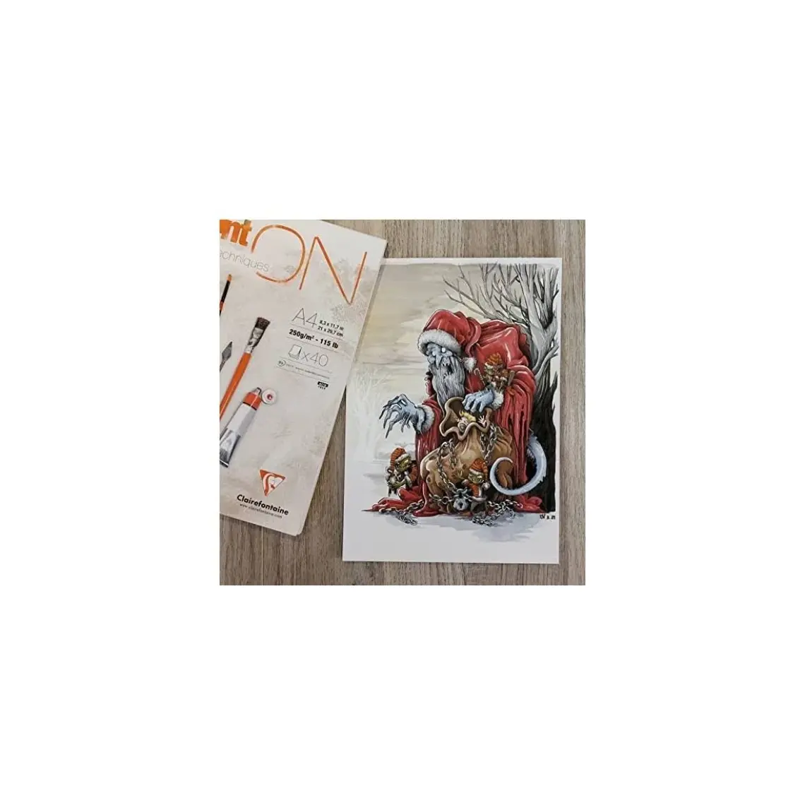 Clairefontaine Paint On Multi Techniques Karışık Teknik Blok 40 Yaprak 250 Gr. A5