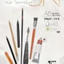 Clairefontaine Paint On Multi Techniques Karışık Teknik Blok 40 Yaprak 250 Gr. A5