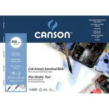 Canson Çok Amaçlı Sanatsal Blok 200gr. 15 Yaprak 25x35cm