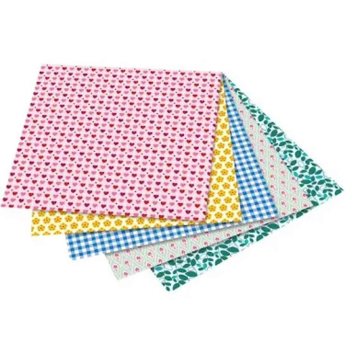 Folia Origami Kağıdı 5 Desen 50 Adet Kağıt Sweet 20 X 20 cm