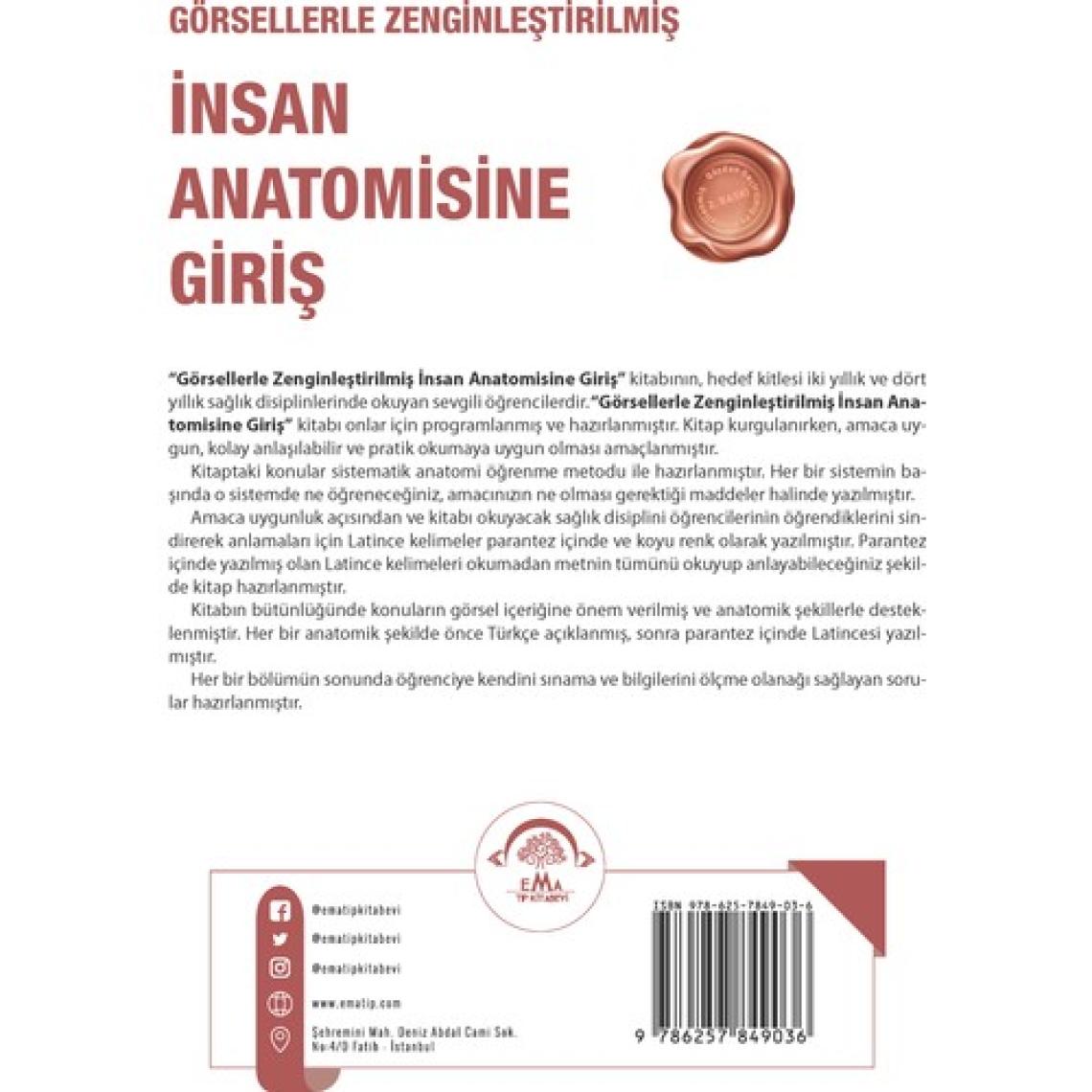 Görsellerle Zenginleştirilmiş İnsan Anatomisine Giriş