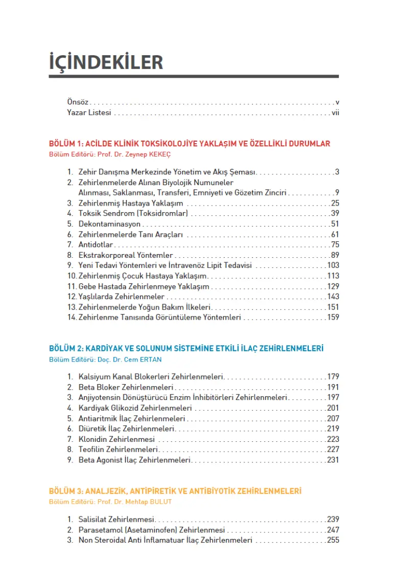 Acil Tıp Pratiğinde Klinik Toksikoloji