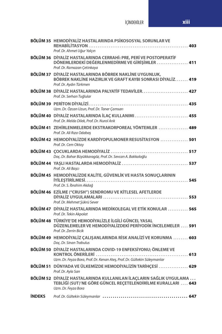 Hemodiyaliz İlkeleri ve Uygulamaları - Gültekin Süleymanlar