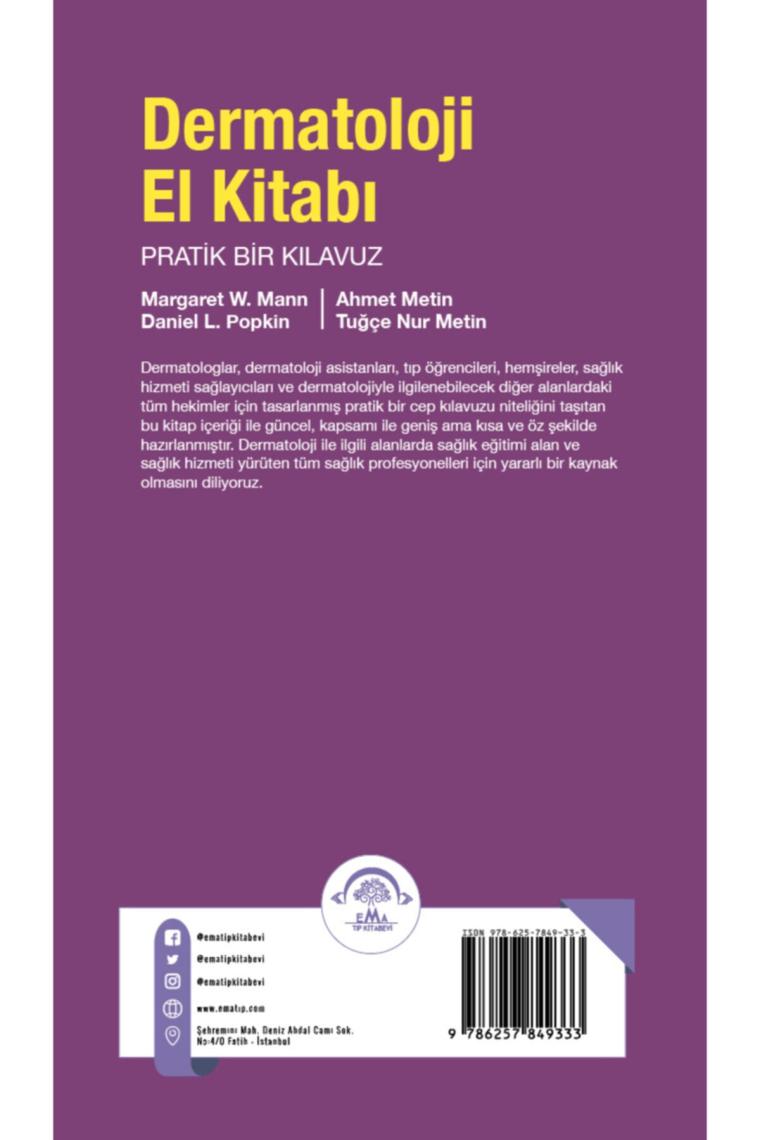 Dermatoloji El Kitabı: Pratik Bir Kılavuz - Ahmet Metin