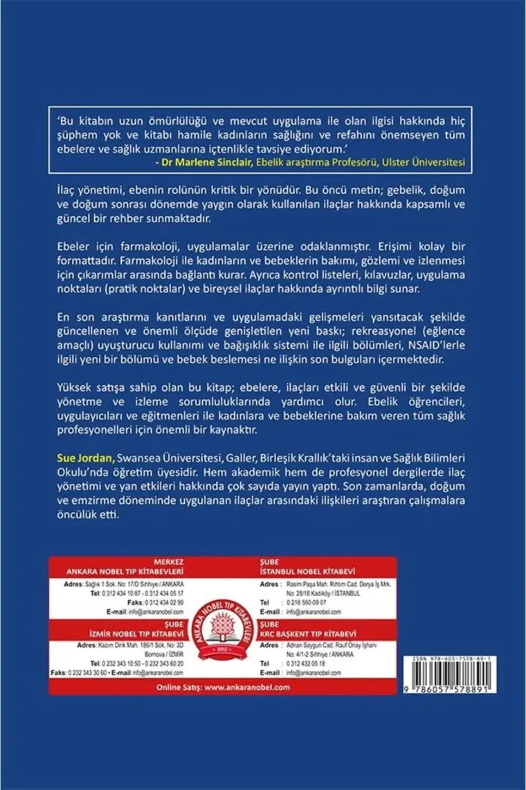 Ebeler Için Farmakoloji - Sue Jordan