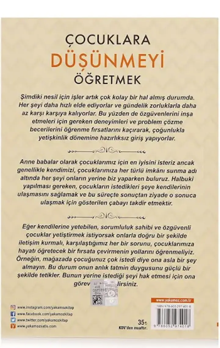 Çocuklara Düşünmeyi Öğretmek
