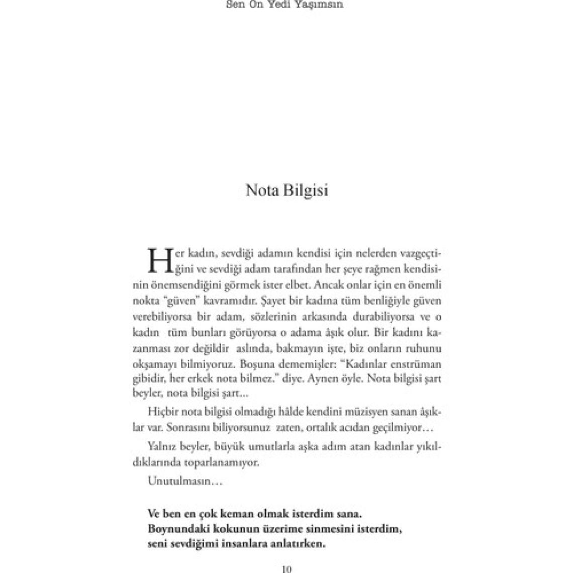 Sen On Yedi Yaşımsın - Miraç Çağrı Aktaş