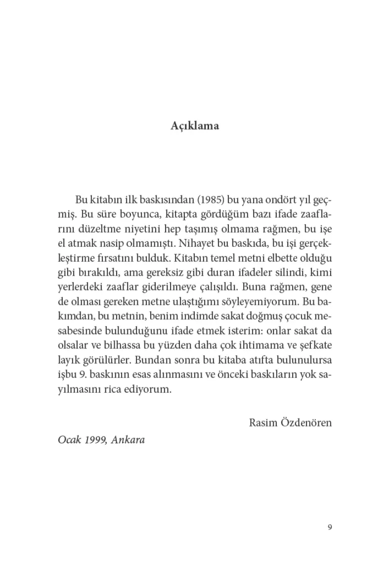 Müslümanca Düşünme Üzerine Denemeler - Rasim Özdenören