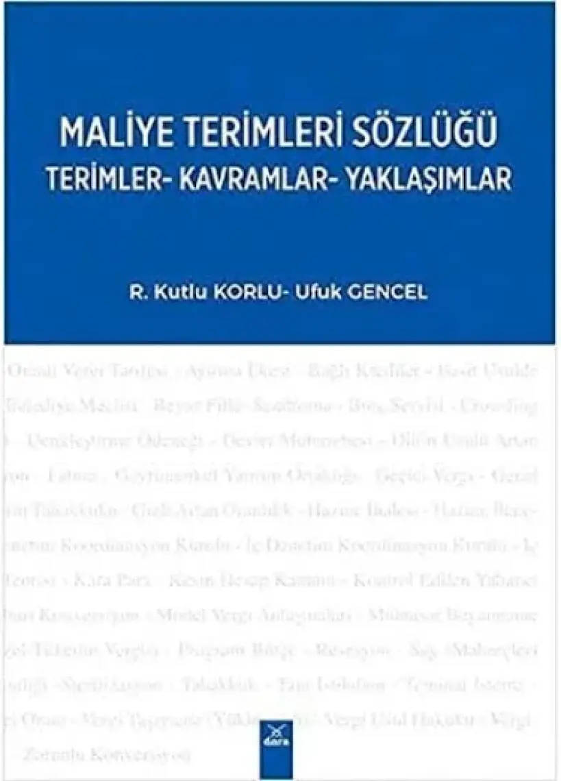 Maliye Terimleri Sözlüğü - Ufuk Gencel