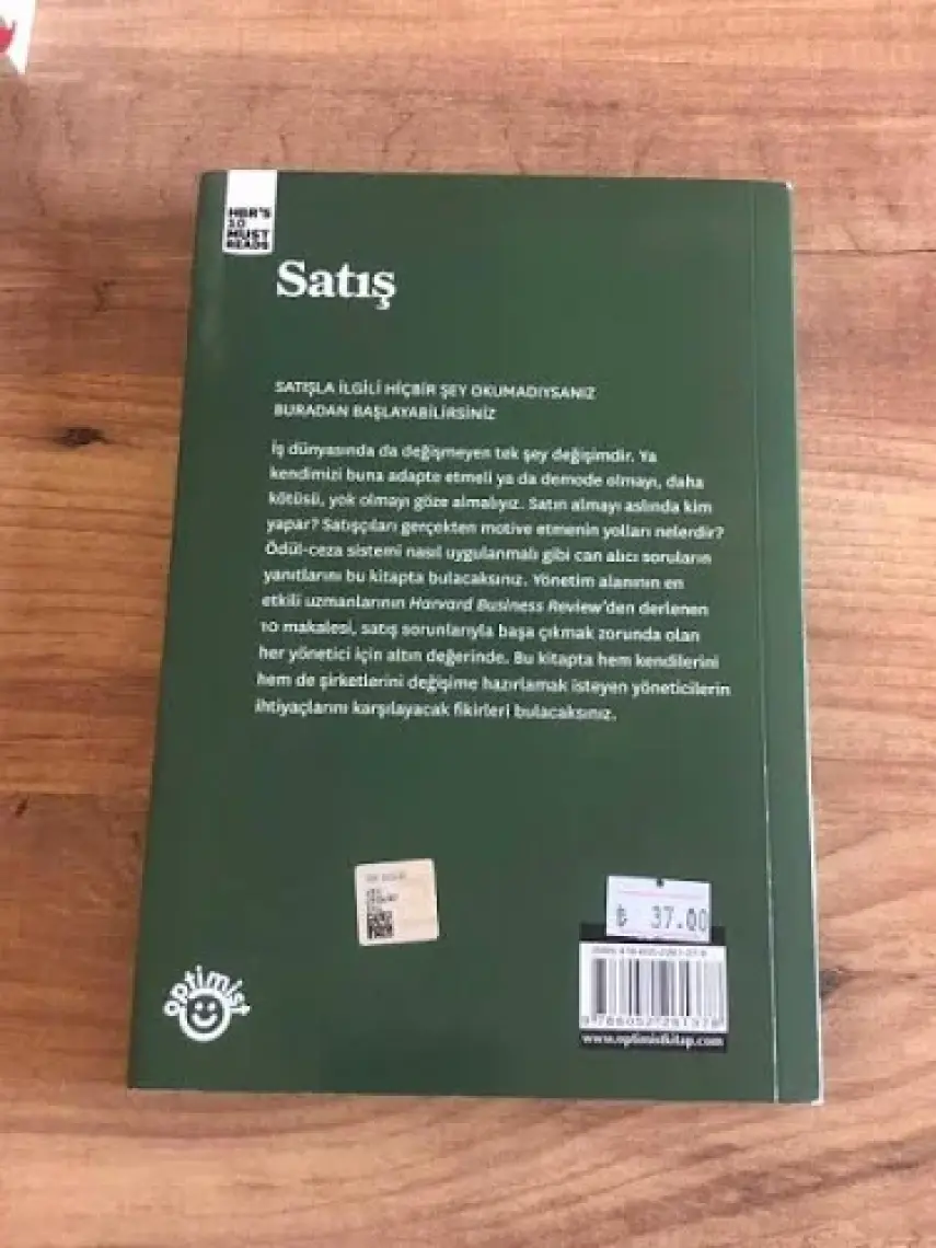 Satış:Harvard Business Rewiew Press