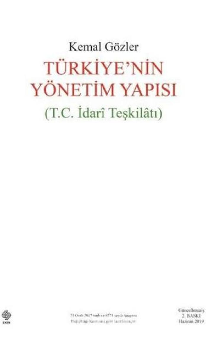 Türkiye'Nin Yönetim Yapısı - Kemal Gözler