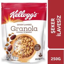 Şeker Ilavesiz Granola Hurmalı Ve Bademli 250 Gram,%43 Yulaf Içerir, Lif Kaynağı