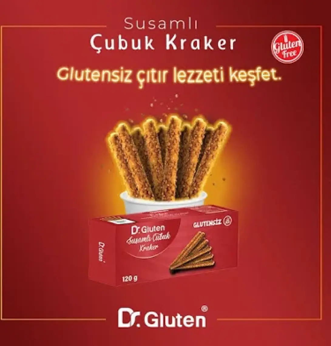 Dr. Gluten Glutensiz Susamlı Kraker