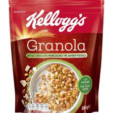 Beyaz Çikolata Parçacıklı&antep Fıstıklı Granola 200 Gr,%46 Yulaf Içerir,lif Kaynağı