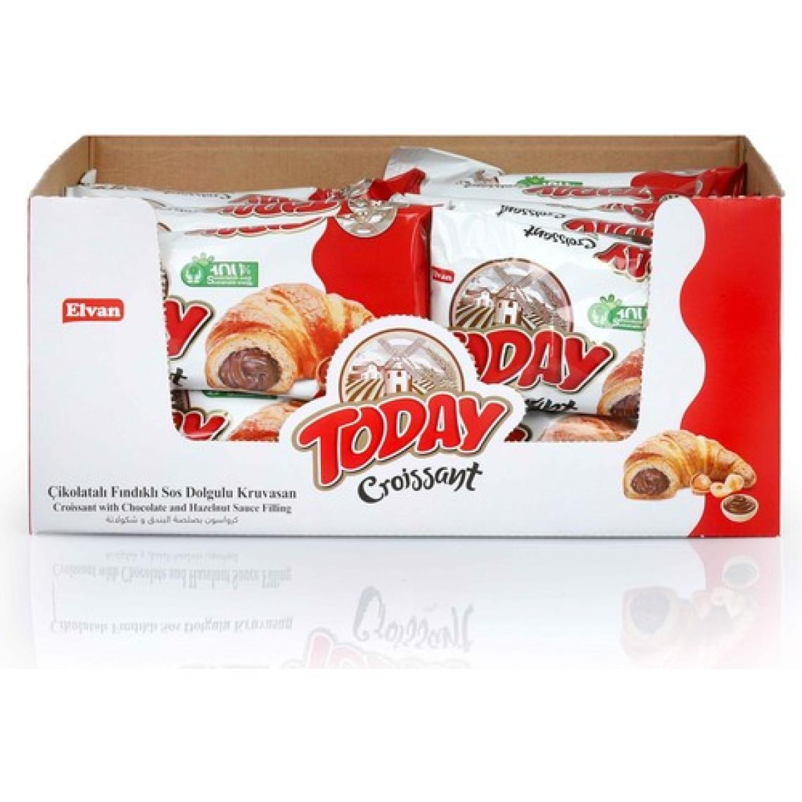 Elvan Today Kruvasan Çikolatalı 40 Gr. 20 Adet (1 Kutu)