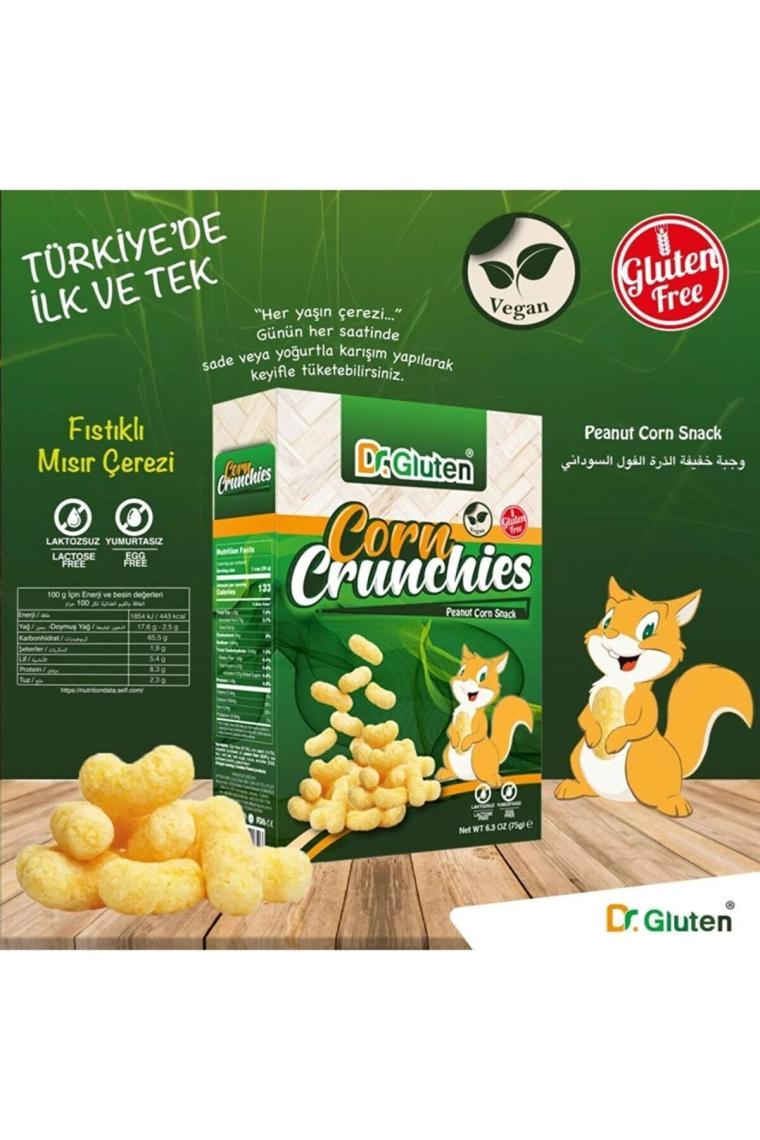 Dr. Gluten Glutensiz Fıstıklı Mısır Çerezi 75 G