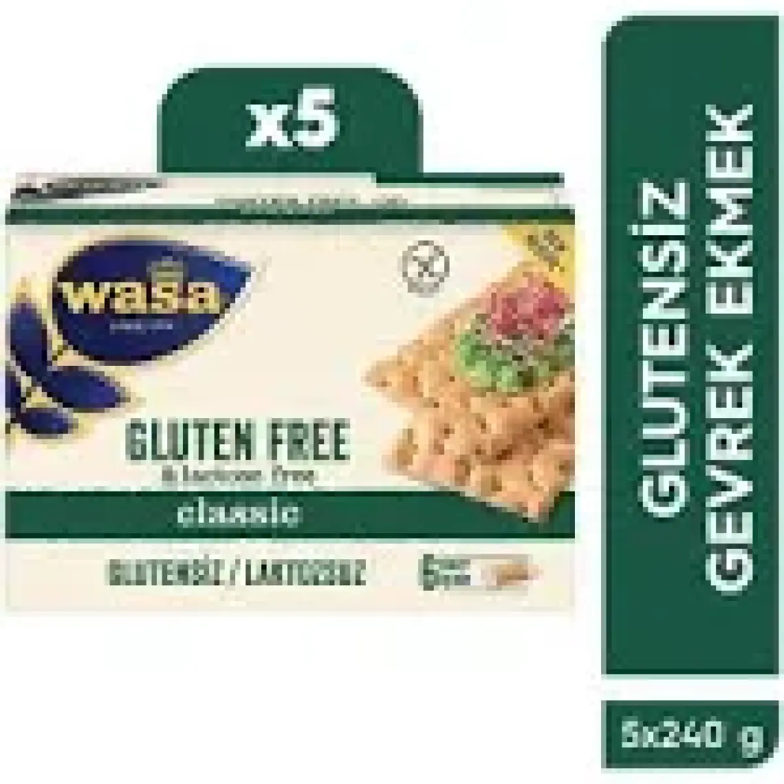 Wasa Glutensiz Gevrek Ekmek 5'li