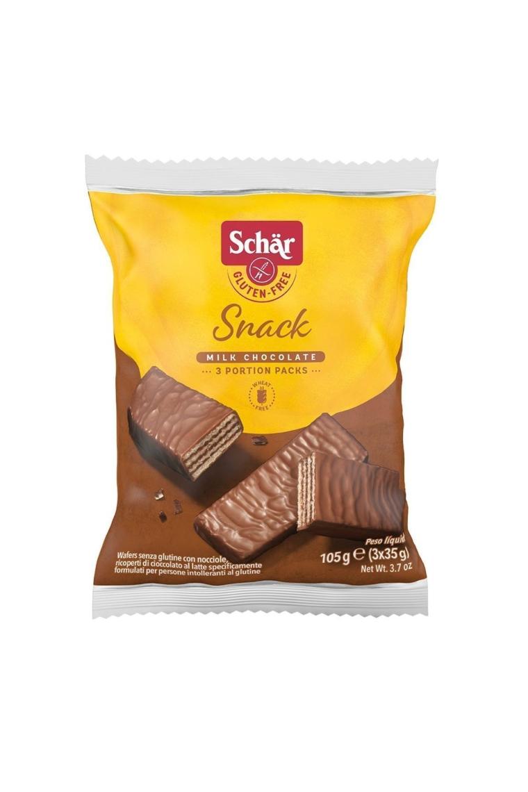 Snack Glutensiz Çikolata Kaplı Fındıklı Gofret 105g