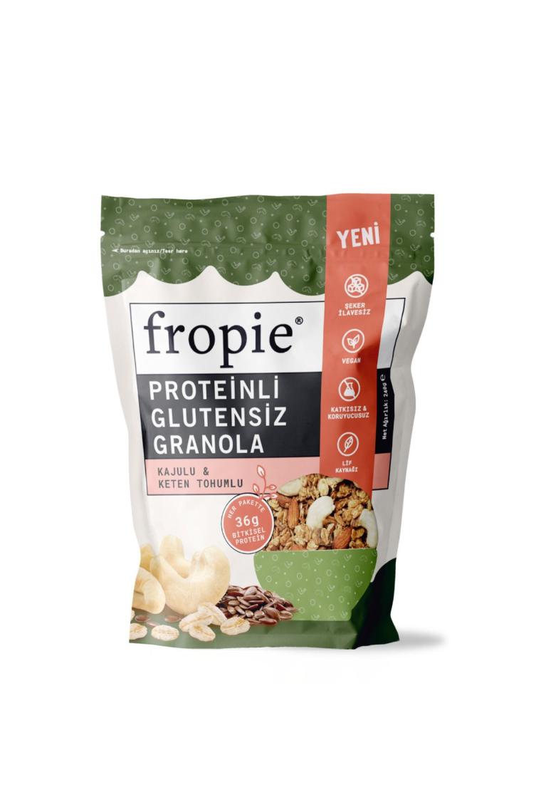 Proteinli Glutensiz Granola - Kaju & Keten Tohumu 240gr