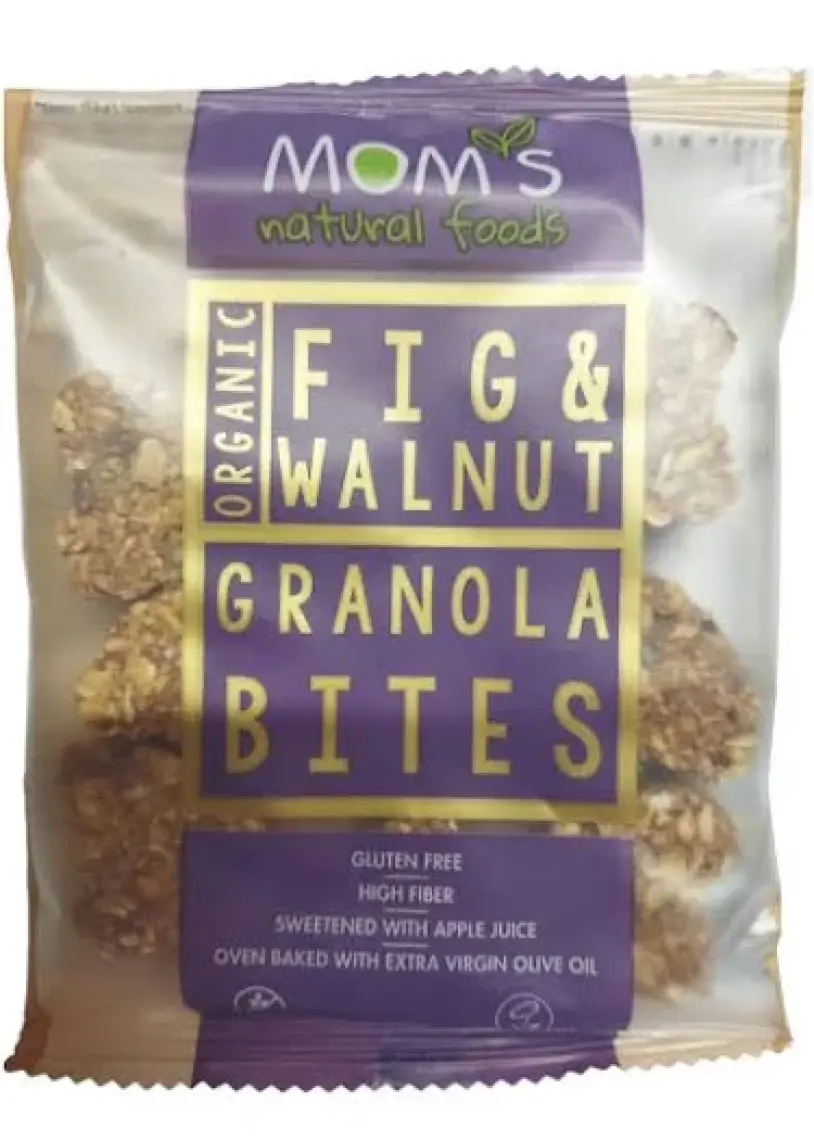 Moms Organic Fig & Walnut Granola Bites ( Vegan - Gluten Içermez) 38 G