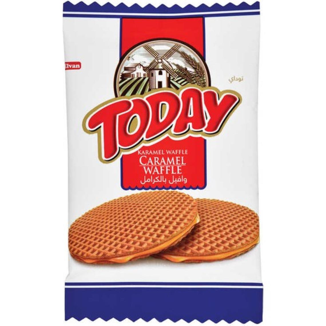Today Caramel Waffle  22 gr 24 Adet (1 Kutu)